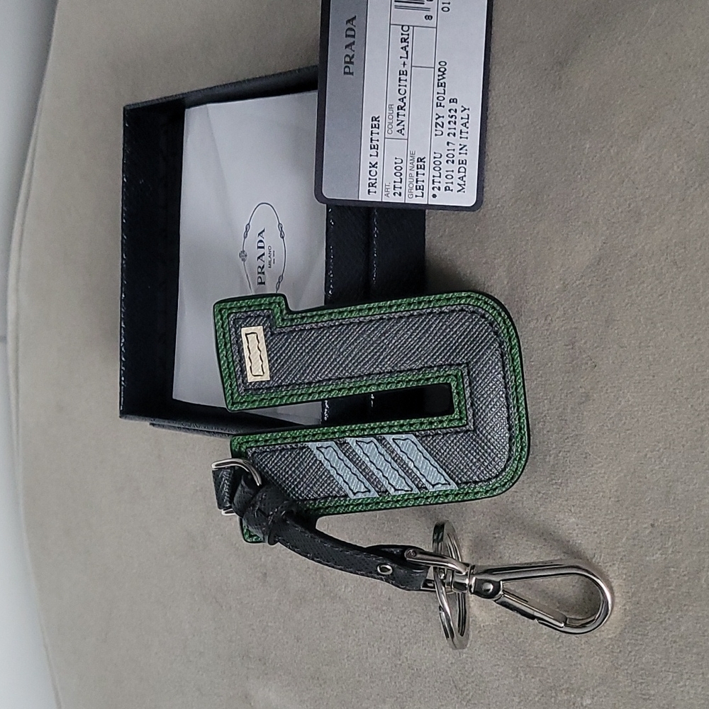 Prada Trick Letter U Keychain